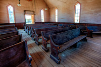 Empty Pews, Methodist Church, Bodie, California