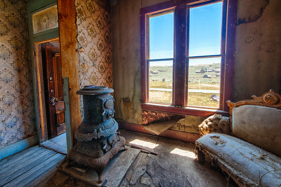 Blue Stove, Johl House, Bodie, California